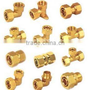 58-3% brass compression fittings for pex-al-pex pipes