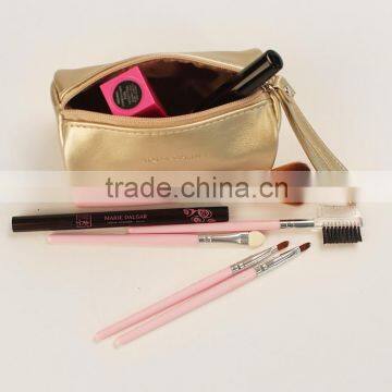 Embossed personal logo coin purse gold cylinder design