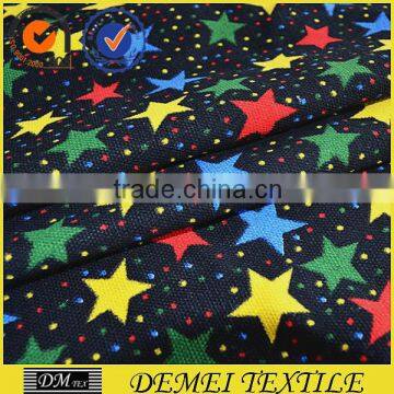 natural star print cotton fabric design woven textile