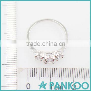 Wholesale Fashion Classic Series of Three Large Opal Sterling Silver Unisex Ring