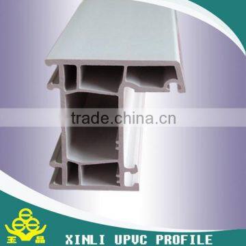 New Drill Design UPVC Profile with Shutter Tempered Glass Sliding Window