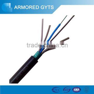 Outdoor armored fiber optic cable direct buried GYTS