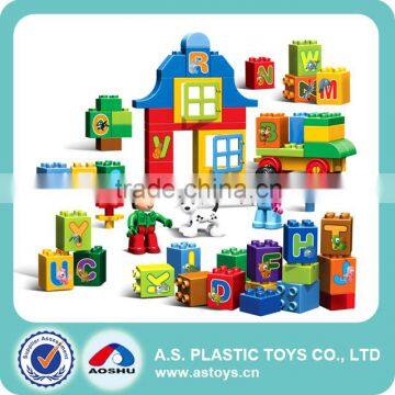 Big Barreled Alphabet Blocks Toy 70PCS Large Particles Children's Educational Enlightenment Block Toys