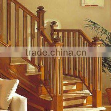 Elegant solid wooden stairs