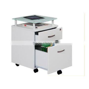 Hot Sale furniture computer Glass Filing table Cabinet office desks