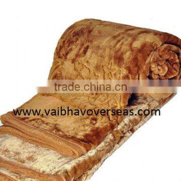 Embossed Mink blankets Supplier