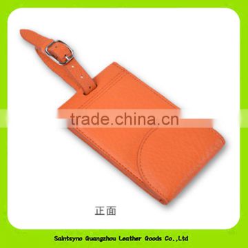 16449 Factory Directly Custom personalised leather luggage tags