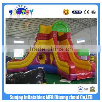 Hot sale new design rainbow inflatable amusement Park fun city for outdoor activities