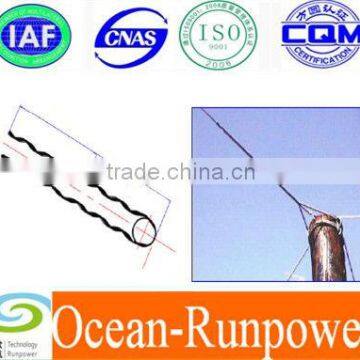 Galvanized steel Dead-end Double Wrap Grip for steel cable or strand on pole