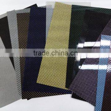 ZYH 3K Twill 500*500MM flexible Black gold blue red carbon fiber sheet plate