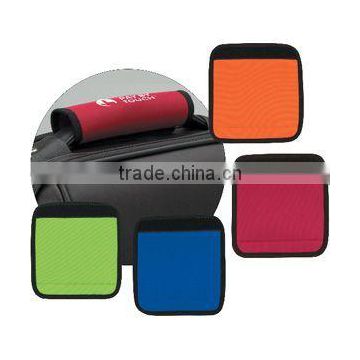 top quality customerized promotion logo neoprene luggage handle wrap