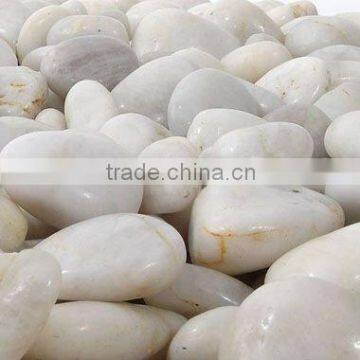 natural white pebbles