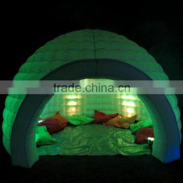LED Light Inflatable Igloo Tent Small Inflatable Dome Tent