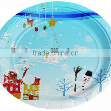 12 Inch Round Disposable Birthday Party Design Paper Plate for Pizza photo-4