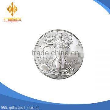 Top sale cheap customized silver sports challenge coins no minimum