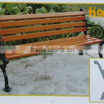 Park simple wood bench design cast aluminum park bench new