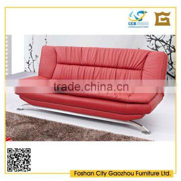 Contemporary design metal frame red color sectional sofa bed sets sleeping multi-function sofa bed