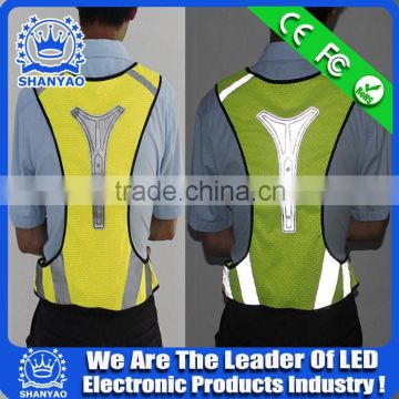 2016 Hot Selling LED Refletive Weskit For Road Safety At Night