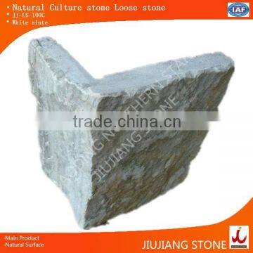 White loose stone corners for wall designs