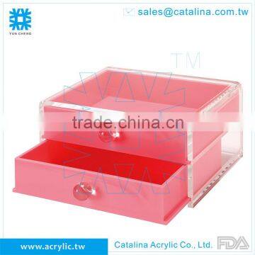 ACRYLIC 3-DRAWER ROUND BEAD KNOB BOX