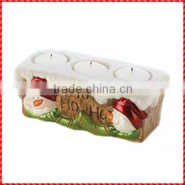 2014 resin handwork candle holder christmas decoration material