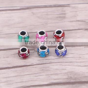 5.0mm Big Hole Charms Beads Enamel Jewelry Fits Charms Bracelets Necklace