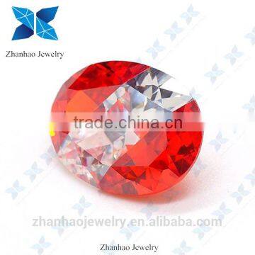 fashion different oval cutting multicolor loose cubic zirconia stone/loose turquoise cubic zircon stone