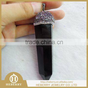 Black Obsidian Crystal pendant