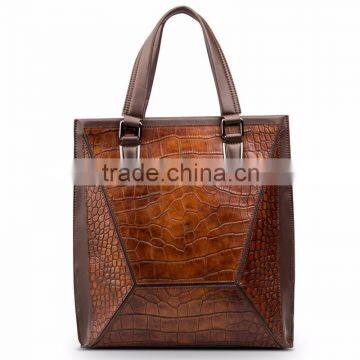 2016 Trending new product wholesale price ladies brand women's bags genuine crocodile leather handbags