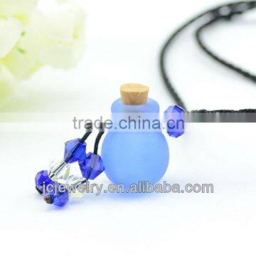 Mub Design Essential Oil Vial Perfume Bottle Pendant Necklace Glass Aromatherapy Jewelry Necklace Wholesale