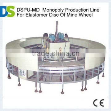 Monopoly Production Line for Elastomer Disc of Mine Wheel foam machine