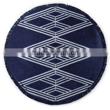 100% cotton Print round beach towel & women's beach wrap