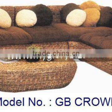 Corner Sofa Set, Rattan Corner Sofa, L Shape Rattan Sofa, Living Sofa Set, Indoor Corner Set