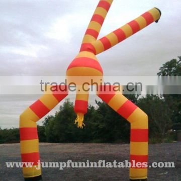 2 legs Sky dancer colour custom Inflatable advertising man 5m Dancing balloon