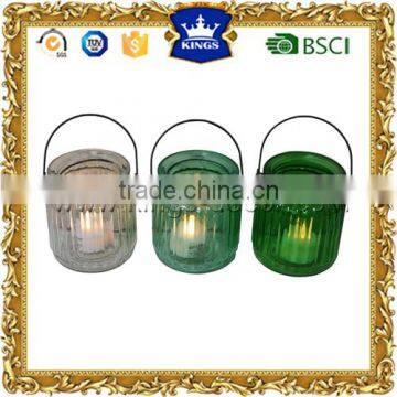 Decorative hanging glass candle lanterns/jars/holders