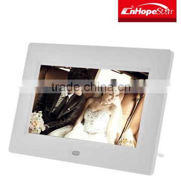 Top choice drop shipping multimedia 7 inch photo digital frame with white/black case optional