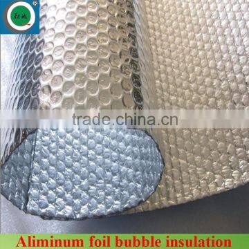 Reflective aluminum foil bubble insulation for steel construction and house