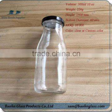 300ml 10 oz bottle with black metal cap