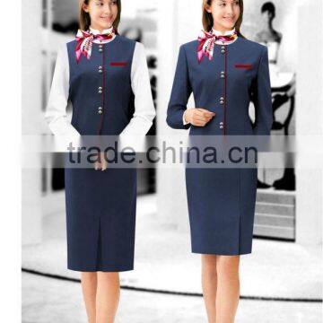 HOT selled polyester and viscose hotel staff uniform