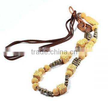 half jewels in china large stone necklaces