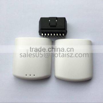 New Arrival White Plastic Material Enclosure with OBDII 16 Pin Male Connector