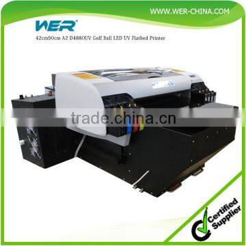 Top selling A2 size 8 color 5760 * 2880 dpi WER-D4880UV small uv printer