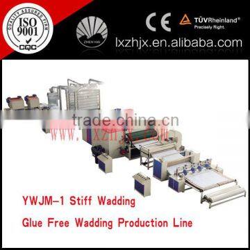 Hot Sale Nonwoven Glue Free Wadding and stiff wadding Line