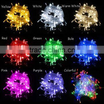 Hot sale 10million per month normal christmas light 100 LED Chasing String Christmas Lights