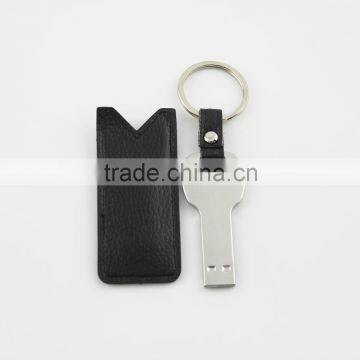 Black Leather Rational Construction Key Usb Stick Drive 16gb 32gb 64gb photo-2