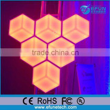 2017 innovation products nightclub decorative disco light 3d led honeycomb panel