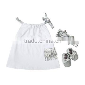 Yiwu Kapu Girls Fancy Dress Baby Cotton Frocks Designs Picture Girls Pillowcase Dress Wholesale Boutique Clothing Children Frock