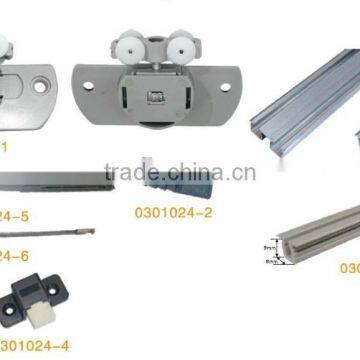 light type inner-hanging type wardrobe sliding door hardware sliding door fittings