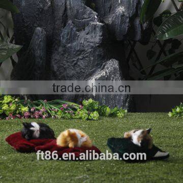 Cute Cat Toy Fake Cats Gift Simulation Cats Kitten Soft Toy Sleeping photo-4