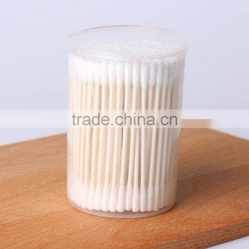 180pcs 100% natural cotton slim paper stick cotton swabs